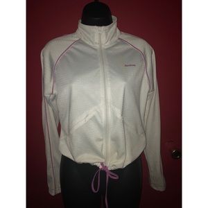 White workout hoodie